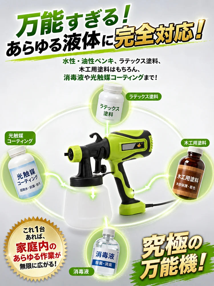 静岡職人仕上げナノレベル高圧電動スプレーガン