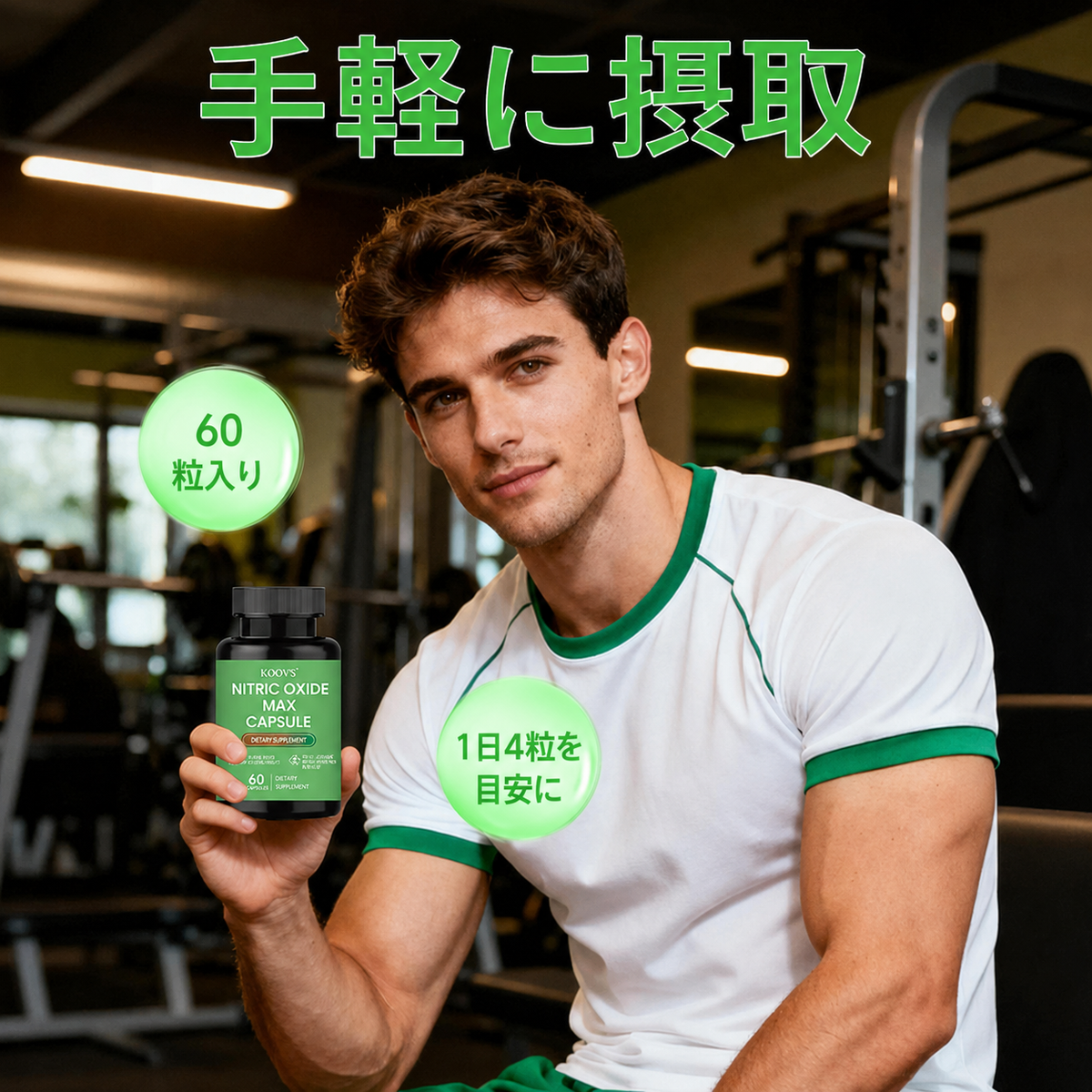 【マルチアルギニン配合】一酸化窒素MAXサポートカプセル 60粒入り
