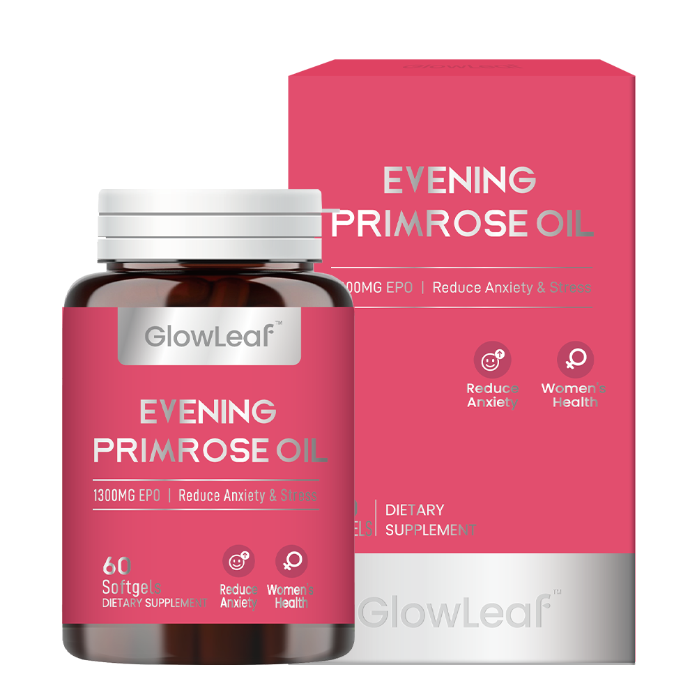 GlowLeaf™ 月見草オイルカプセル 🌸 女性の毎日のバランスケアをサポート ✨ 美容と健康の習慣づくりに 🌿 ゆらぎが気になる方へ 💗 内側から輝く毎日を目指す 🌷 健やかで美しいライフスタイルへ 🌙