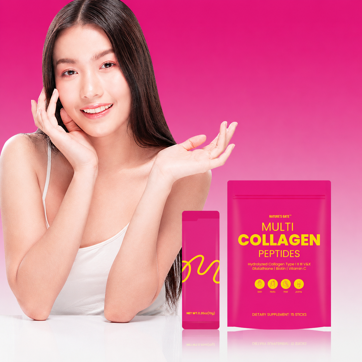 KOOVS L-グルタチオン コラーゲンペプチドパウダー 🔥 毎日の美容習慣に、手軽な一包 🌿 魚由来コラーゲンペプチドに、植物由来の素材をプラス ✨ コラーゲンペプチド3,000mg配合 🍽️ ストロベリー風味・糖類ゼロ・脂質ゼロ 🏃 自宅でも外出先でも、持ち運びやすい個包装