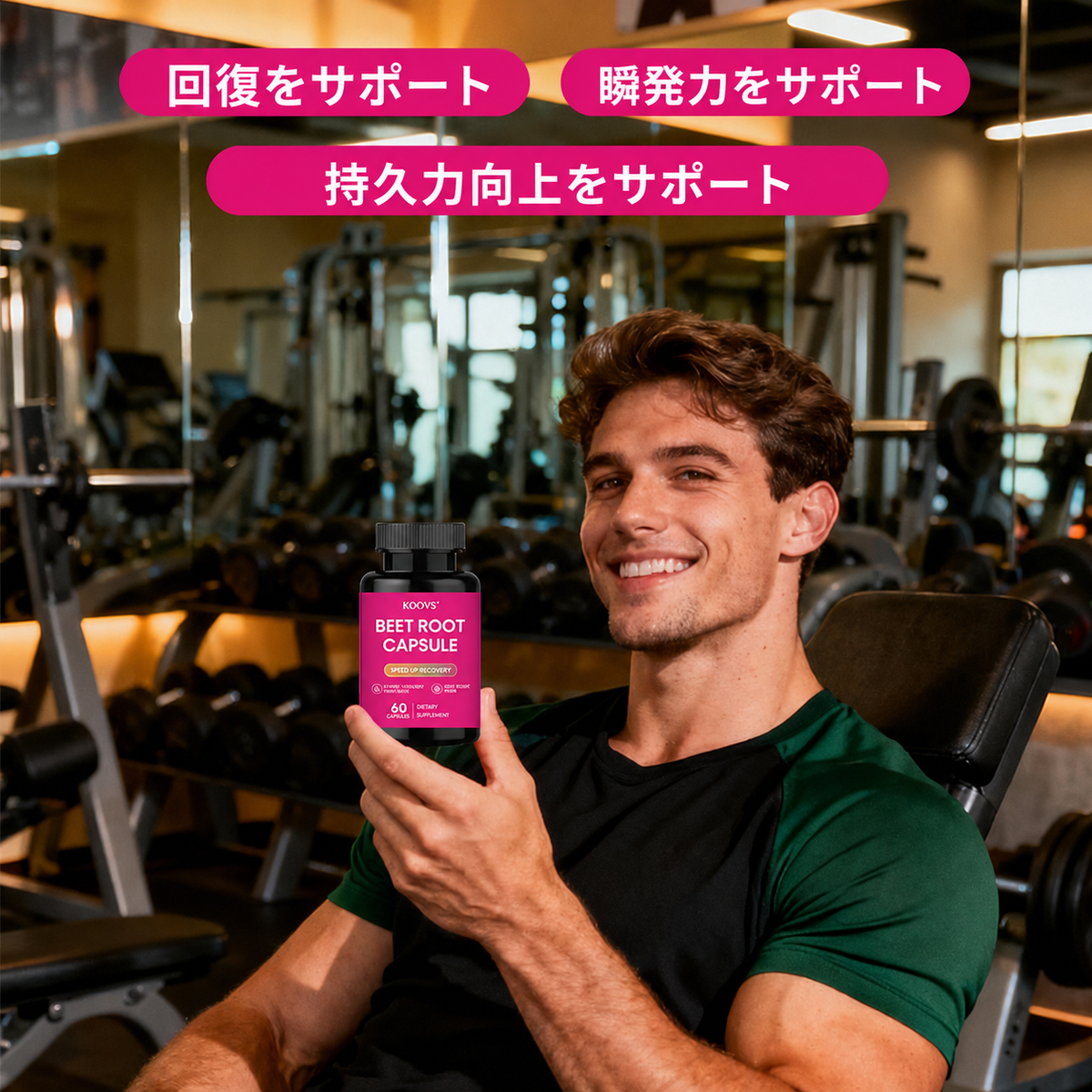 KOOVS BEET ROOT CAPSULE ビートルートカプセル 60粒