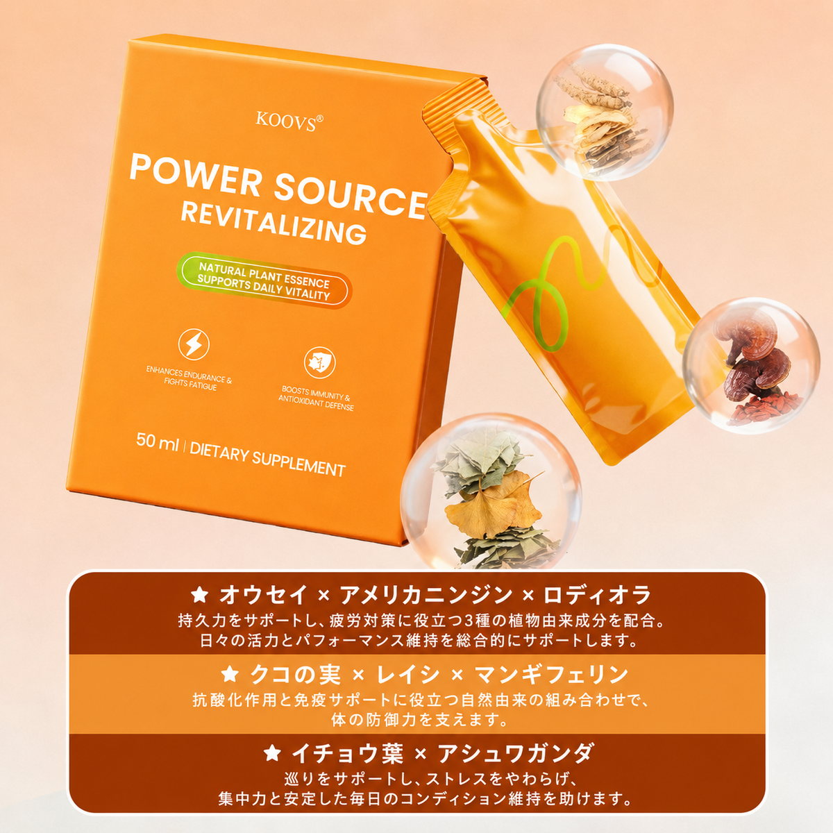 【植物エキス配合】パワーソース リバイタライジング