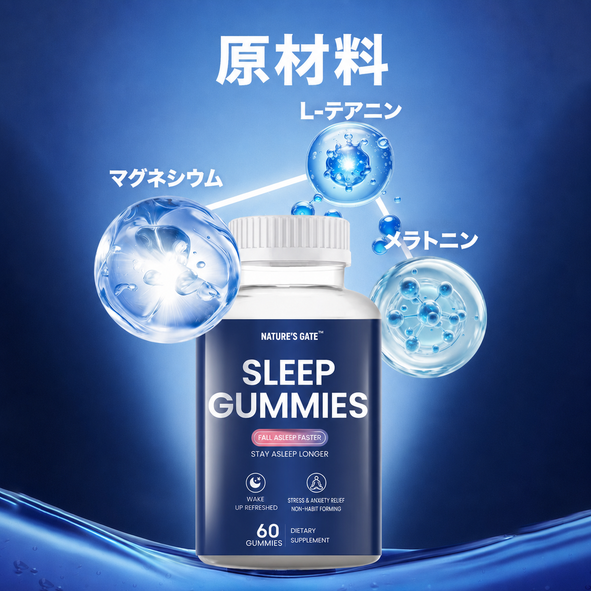 【睡眠サポート】NATURE'S GATE スリープグミ