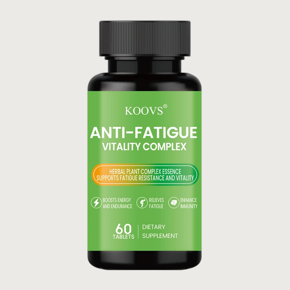 【毎日の活力・持久力をサポート】KOOVS ANTI-FATIGUE VITALITY COMPLEX 60錠｜高麗人参・マカ・ロディオラ配合