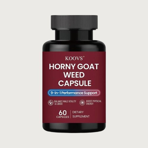 【男性活力サポート】KOOVS Horny Goat Weed Capsule（60カプセル）栄養補助食品