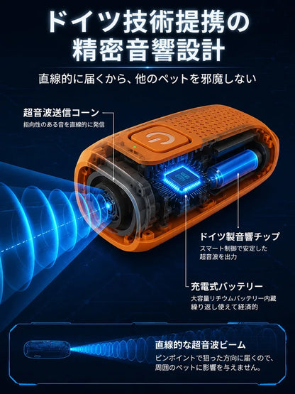 超音波式犬の無駄吠え防止器具