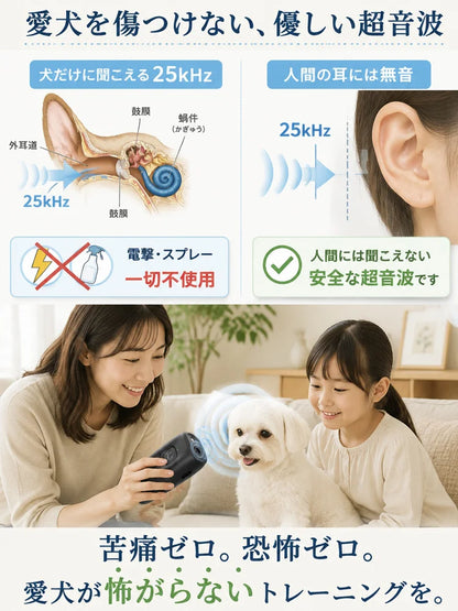超音波式犬の無駄吠え防止器具