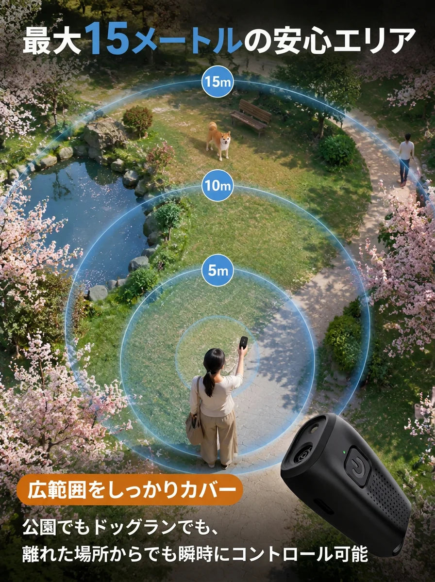 超音波式犬の無駄吠え防止器具