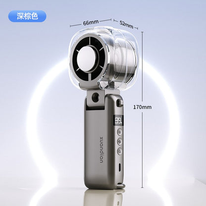 【愛知の精密技術監修】瞬間マイナス5℃冷却プレート×極細ナノミスト ダブル冷却 ハンディファン