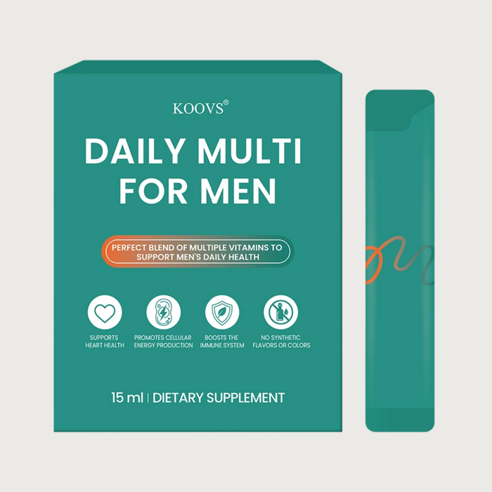 【男性用マルチビタミン】KOOVS DAILY MULTI FOR MEN 15ml｜ビオチン・亜鉛・セレン・クロム配合 栄養補助食品