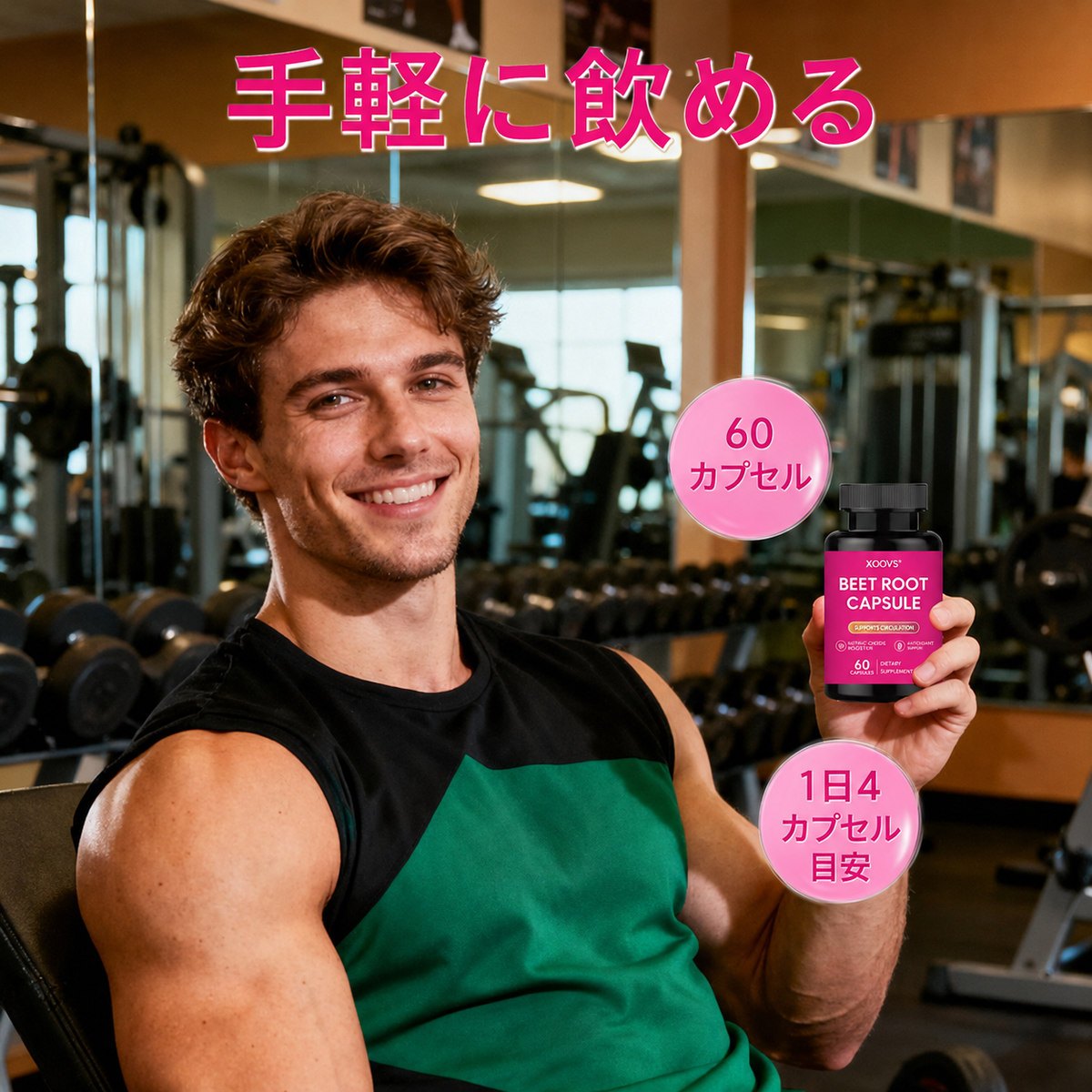 KOOVS BEET ROOT CAPSULE ビートルートカプセル 60粒