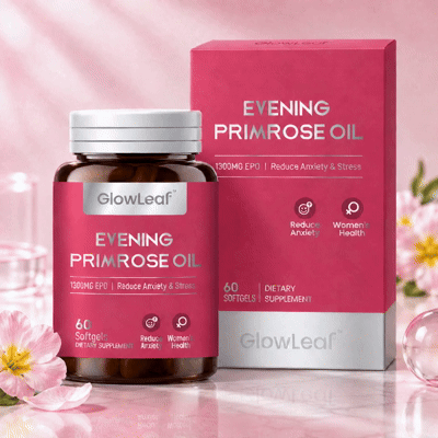 GlowLeaf™ 月見草オイルカプセル 🌸 女性の毎日のバランスケアをサポート ✨ 美容と健康の習慣づくりに 🌿 ゆらぎが気になる方へ 💗 内側から輝く毎日を目指す 🌷 健やかで美しいライフスタイルへ 🌙